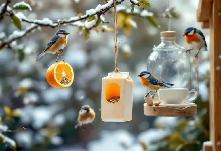 16 mangeoires DIY ultra économiques en récup pour un jardin rempli d’oiseaux toute l’année (et une astuce anti-écureuils)