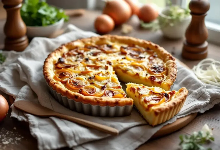 Cette tarte à l’oignon me fait craquer à chaque fois (ma recette ultra simple, ultra fondante et savoureuse)
