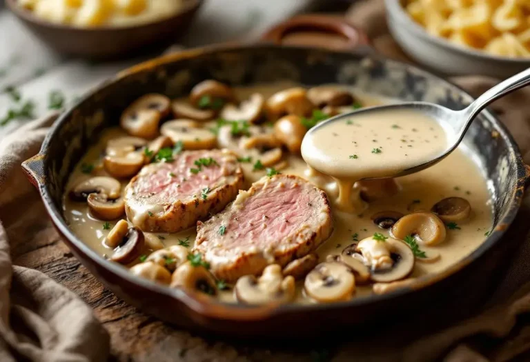 Filet mignon aux champignons et moutarde : un plat ultra fondant, hyper crémeux, prêt en seulement 30 minutes