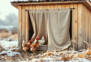 Pourquoi de plus en plus d’éleveurs installent un rideau dans leur poulailler en hiver (et ce que ça change vraiment pour la qualité de leurs œufs)