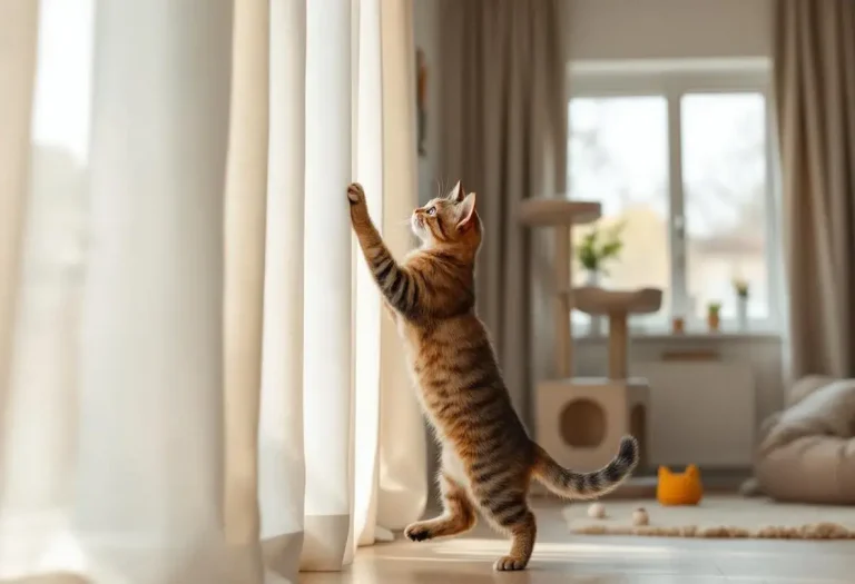 Pourquoi votre chat préfère toujours escalader les rideaux plutôt que jouer avec ses jouets ?