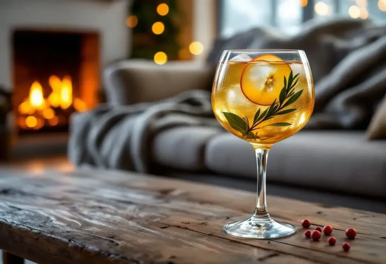 Un jour, un cocktail : Spritz pomme-laurier infusé pour un apéritif hivernal cocooning