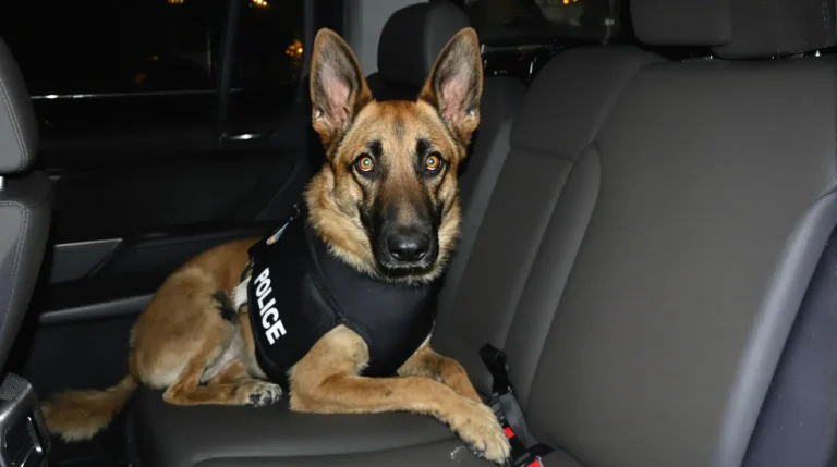 Abandonné par son maître en pleine garde à vue, le chien finit par intégrer les rangs de la police