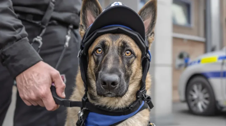 Abandonné par son maître en pleine garde à vue, le chien finit par intégrer les rangs de la police