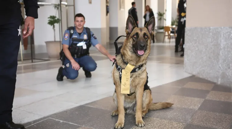 Abandonné par son maître en pleine garde à vue, le chien finit par rejoindre les rangs de la police