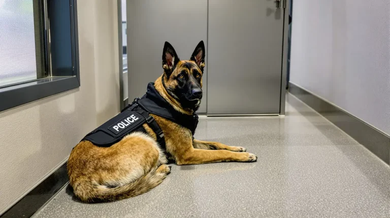 Abandonné par son maître en pleine garde à vue, le chien rejoint les rangs de la police